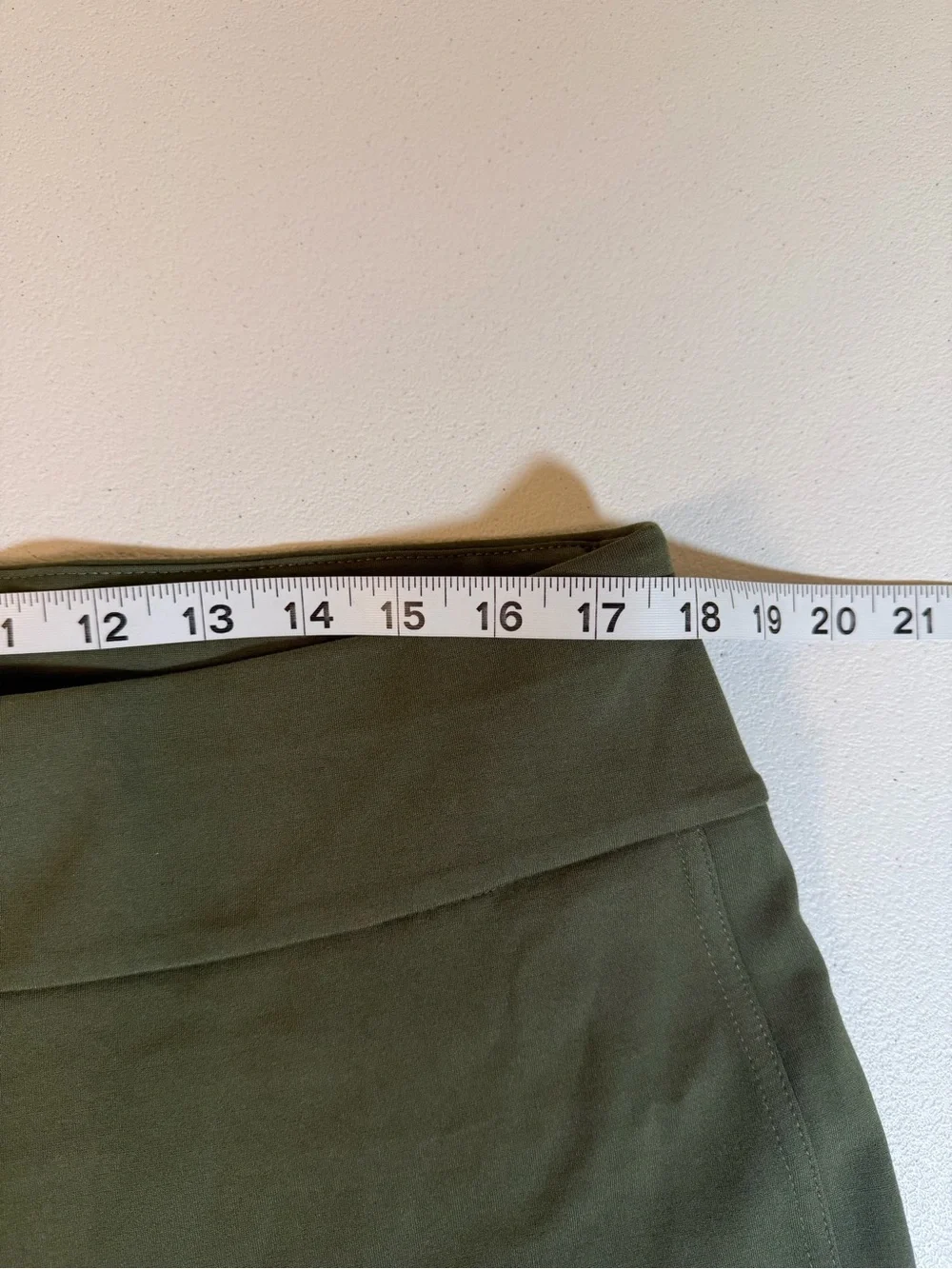 Express Olive Green Pull-On Ankle Pants Size XL High Rise Stretch Slim Leg NWT - Picture 5 of 10
